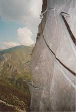 Klettersteig Comtes Lascaris Sicherungen