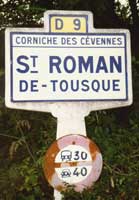 Ortschild Roman Tousque