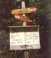 Wegweiser Coldai Vazzoler