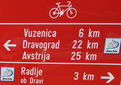 Drava Bike Wegweiser